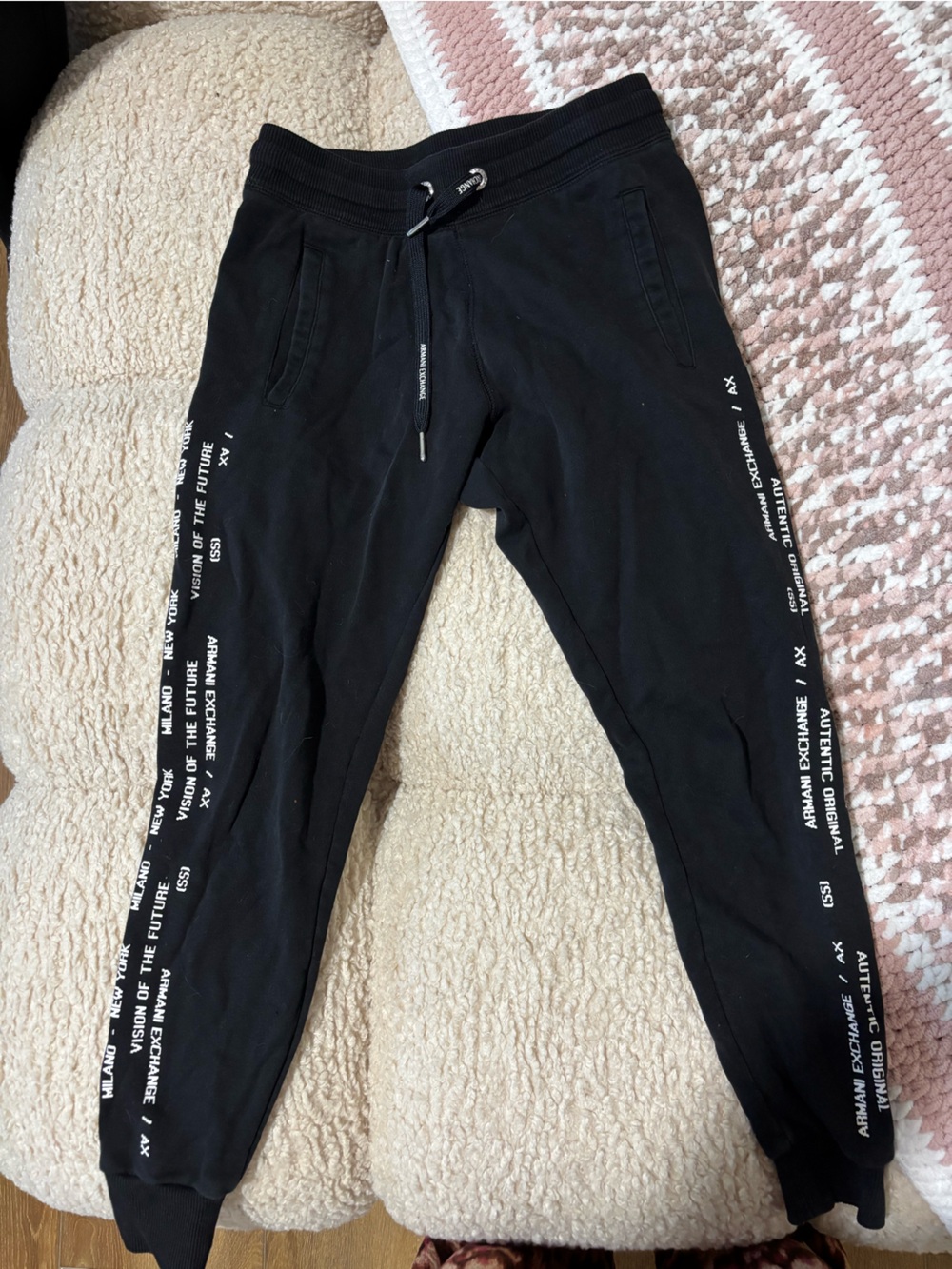Black Women's Jogger with Side Graphic Tape